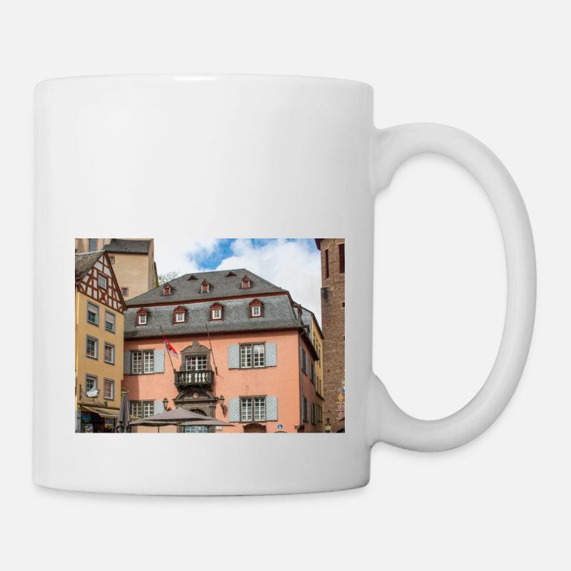 St. Martin Kirche, Cochem Rhein - Tasse - Weiß