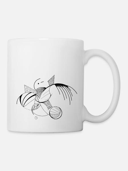 Fabelwesen 2D 2.0 - Tasse - Weiß