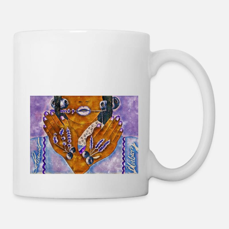 Heidelbeer-Modell - Tasse - Weiß