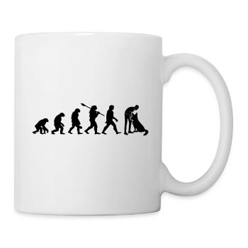Évolution Drôle Chien de Berger Belge Malinois - Mug blanc - blanc - Droite