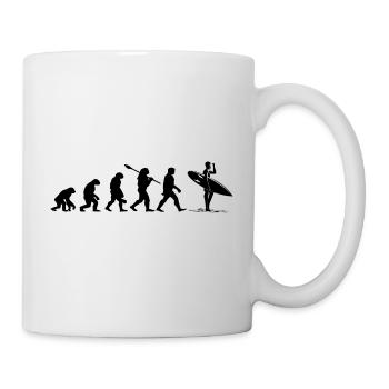 Évolution Surf - Mug blanc - blanc - Droite