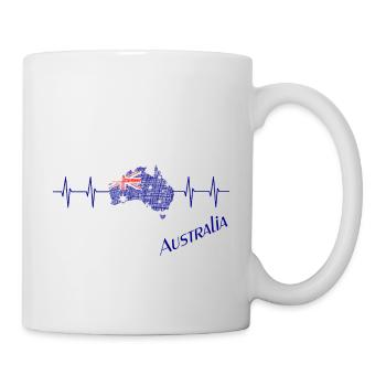Australien, Australia, Down Under - Tasse - Weiß - Rechts