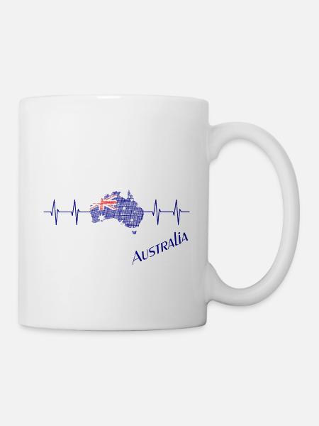 Australien, Australia, Down Under - Tasse - Weiß