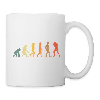 Boxes Evolution vintage retro - Mug - white - Right
