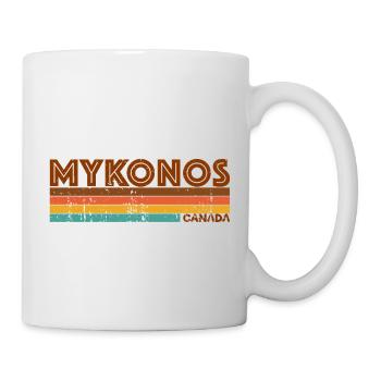 Vintage 1980s Style Mykonos Canada - Mug blanc - blanc - Droite