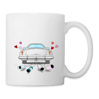 Wedding Car White Wedding - Mug - white - Right