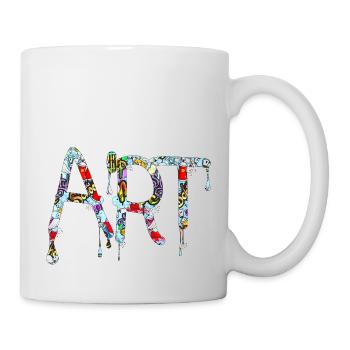Graffiti-Stil Splash Hip-Hop-Farben Malerfarbe - Tasse - Weiß - Rechts