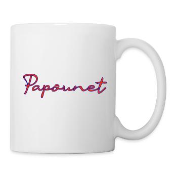 PAPOUNET. BONNE FÊTE PAPA. PAPA. FÊTE DES PÈRES - Mug blanc - blanc - Droite