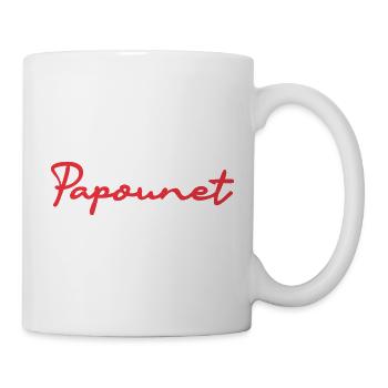 PAPOUNET. PAPA. FÊTE DES PÈRES. BONNE FÊTE PAPA - Mug blanc - blanc - Droite