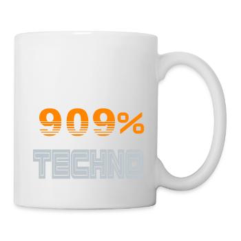 909 Techno Letter - Tasse - Weiß - Rechts