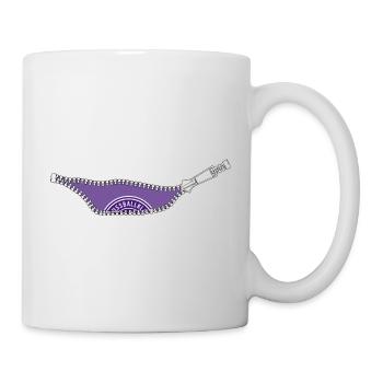 innen drinnen Violett / Austrianer / Austrianerin - Tasse - Weiß - Rechts