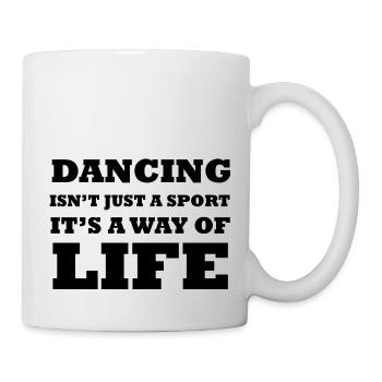 Dancing Dance Music - Tasse - Weiß - Rechts
