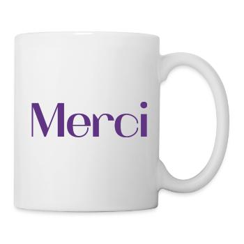 MERCI. MAÎTRESSE. MAÎTRE. MERCI MAÎTRESSE - Mug blanc - blanc - Droite