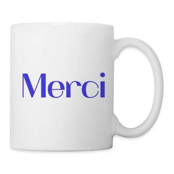 MERCI. MAÎTRESSE. MAÎTRE. MERCI MAÎTRESSE - Mug blanc - blanc - Droite