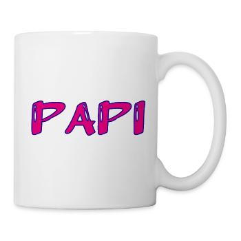 PAPY. FÊTE DES PÈRES. BONNE FÊTE PAPY. JE T'AIME. - Mug blanc - blanc - Droite