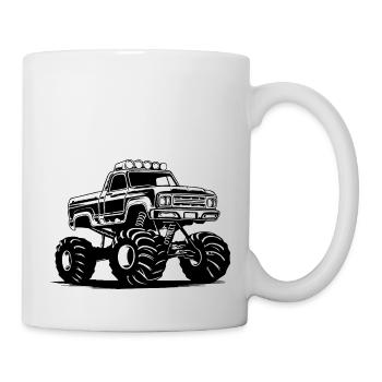 Monstertruck Monster Truck Liebhaber Fan - Tasse - Weiß - Rechts