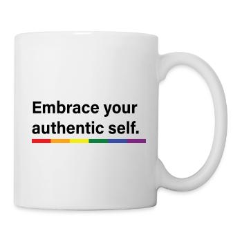 Embrassez votre moi authentique - Mug blanc - blanc - Droite
