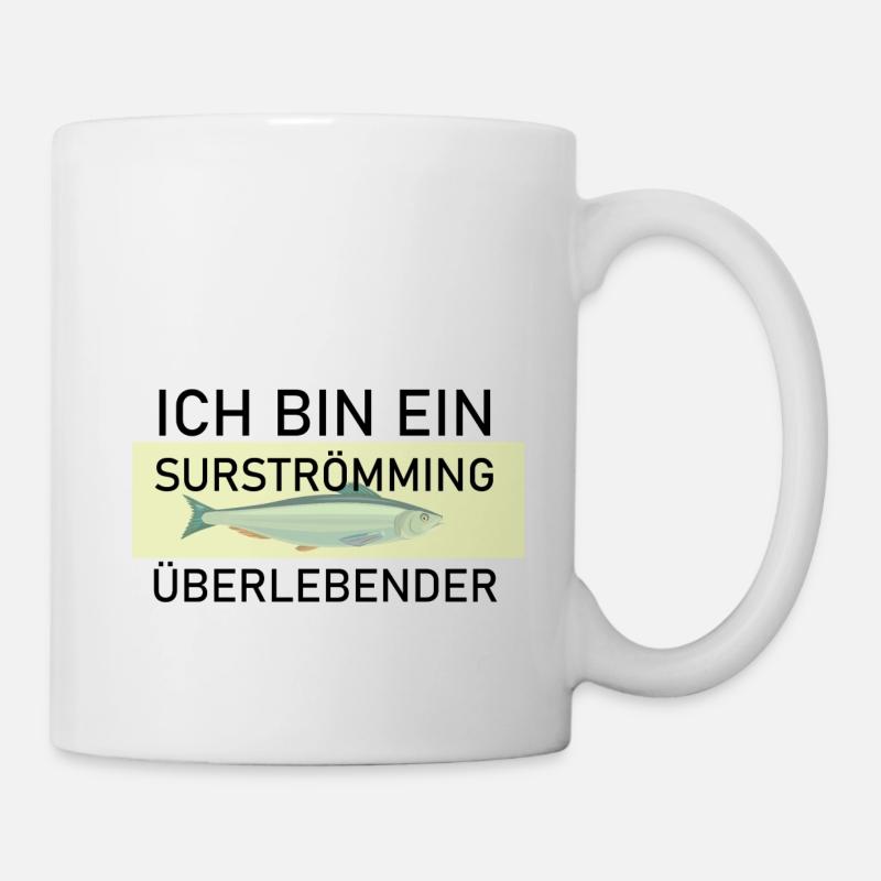 Surströmming Challenge Stinkefisch Kotzfisch - Tasse - Weiß