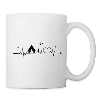 Camping Herzschlag - Tasse - Weiß - Rechts