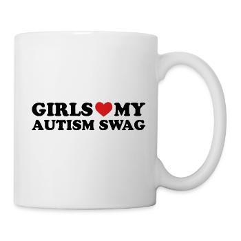 Girls Love My Autism Swag - Tasse - Weiß - Rechts