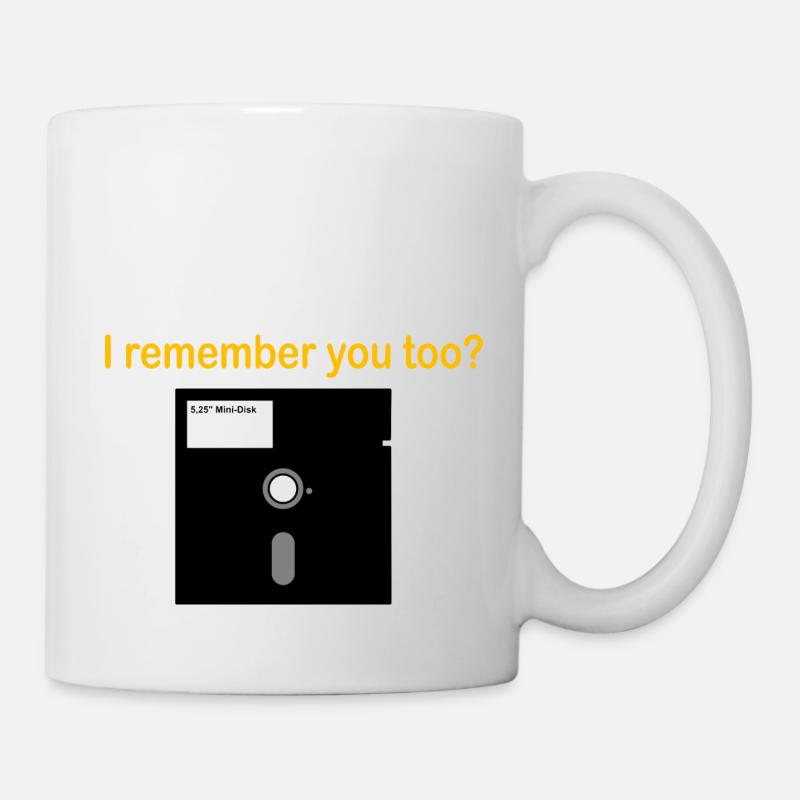 5 25 inch floppy disk - Mug - white