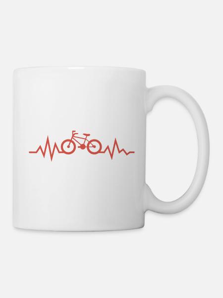 Fahrrad - Tasse - Weiß