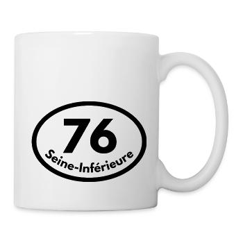 seine-inférieure - Mug blanc - blanc - Droite