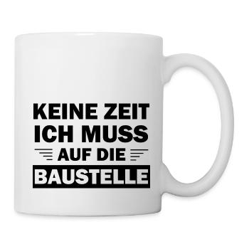 Handwerker Handyman Handwerk Werkzeug Baustelle - Tasse - Weiß - Rechts