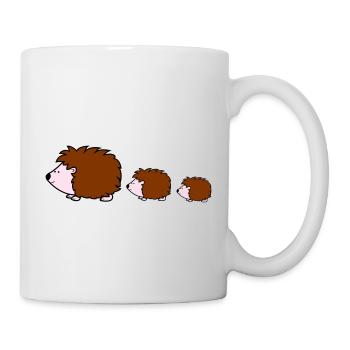 igel family - Tasse - Weiß - Rechts
