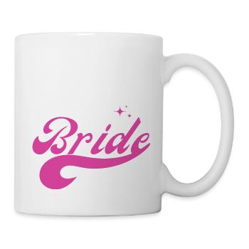 Pink Zaumzeug - Brautgeschenk - Tasse - Weiß - Rechts