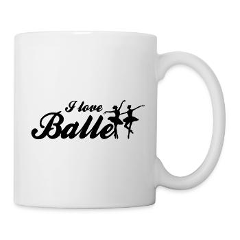 i love ballett - Tasse - Weiß - Rechts