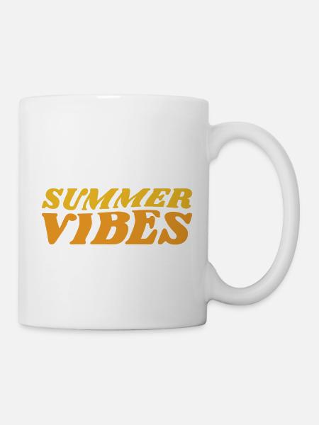 Summer vibes - Tasse - Weiß