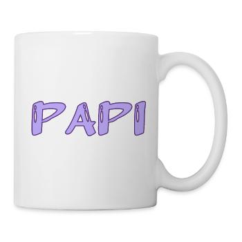 PAPY. FÊTE DES PÈRES. BONNE FÊTE PAPY. JE T'AIME. - Mug blanc - blanc - Droite