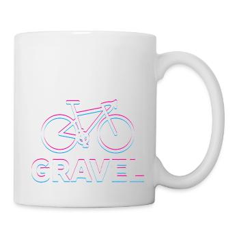 Vélo de gravier Glitch Cyclist Bikepacker Bike - Mug blanc - blanc - Droite