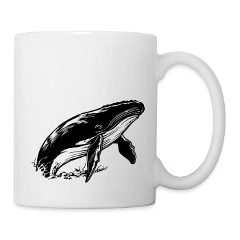 Whale Sea Fish - Mug - white - Right