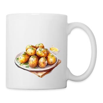 Schweden Schweden Skandinavien Kartoffel Dill - Tasse - Weiß - Rechts