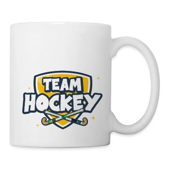 Équipe de hockey sur gazon Club de hockey intérieur - Mug blanc - blanc - Droite