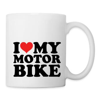 Motocross Motorcyclist I Love My Motorcycle - Mug - white - Right