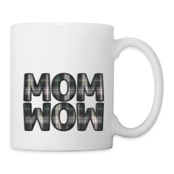 Mama Mom Wow Mothers Day Funny Cute Family Mother - Mug - white - Right