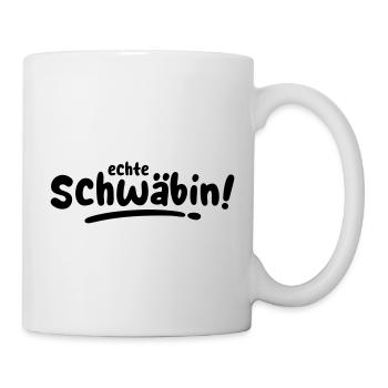 Echte Schwäbin! - Tasse - Weiß - Rechts
