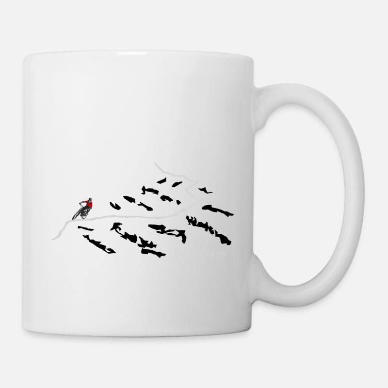 Mountainbiker - Terres Noires - Tasse - Weiß