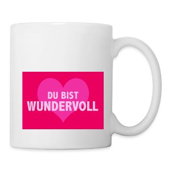 Wundervoll - Tasse - Weiß - Rechts