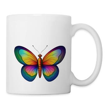 Papillon - Mug blanc - blanc - Droite