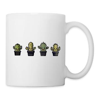 Drôle de cactus TShirt - Mug blanc - blanc - Droite