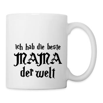 Mutter Spruch Geschenk Mama Muttertag - Tasse - Weiß - Rechts