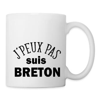 Bretagne je peux pas suis Breton - Mug blanc - blanc - Droite