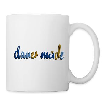 dauer müde - Tasse - Weiß - Rechts