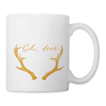 Oh, cerf - Mug blanc - blanc - Droite