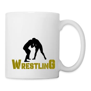 wrestling - Tasse - Weiß - Rechts