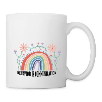 Le comportement est la communication 25 - Mug blanc - blanc - Droite